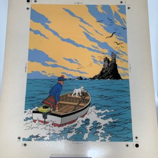 Mise en couleur avec Celluloïd Tintin L'île Noire