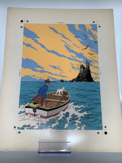 Mise en couleur avec Celluloïd Tintin L'île Noire