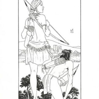 Illustration Offset "plume aux vents" par Juillard