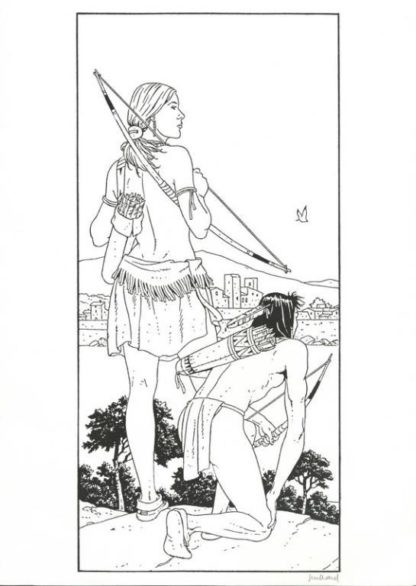 Illustration Offset "plume aux vents" par Juillard