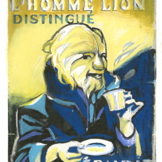 Illustration originale "L'Homme à la tête de Lion"