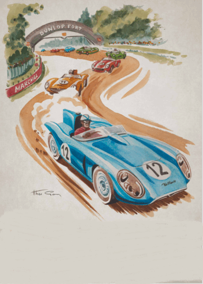 Illustration originale Michel Vaillant